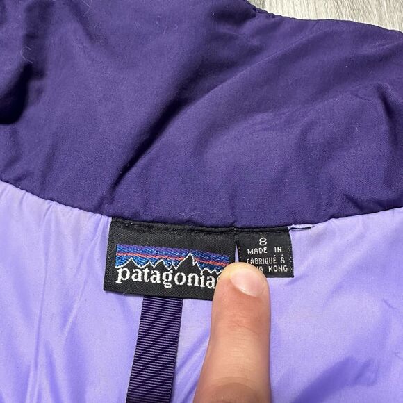 Vintage 80s Patagonia Fleece Lined Shelled Synchilla Jacket Womens L - Picture 5 of 8